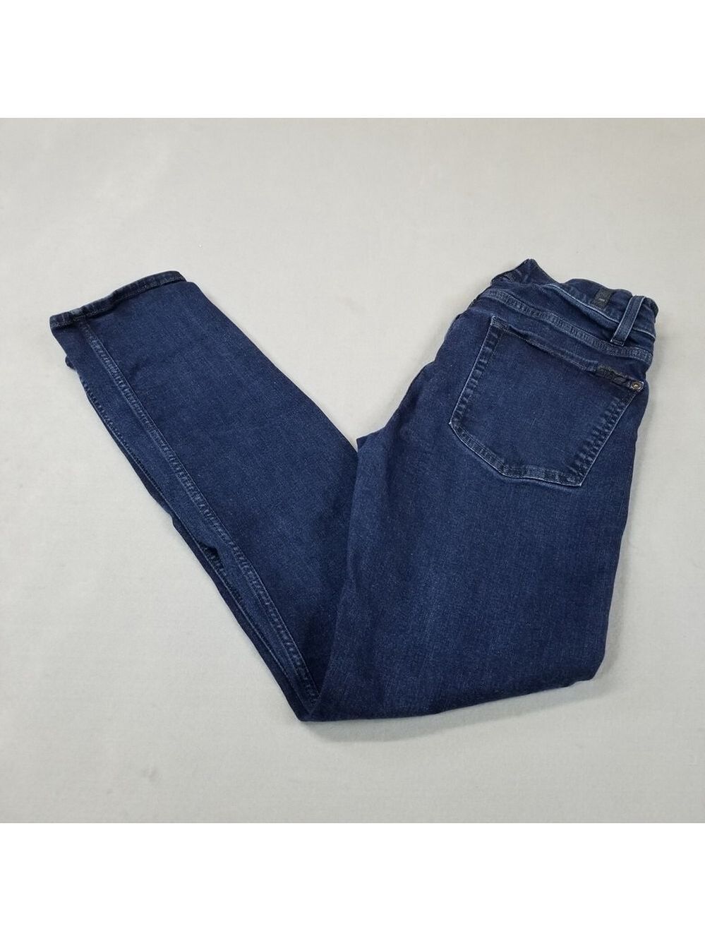 7 For All Mankind Jeans Womens Size 28 Inch Waist Blue Denim Slimmy Stretch